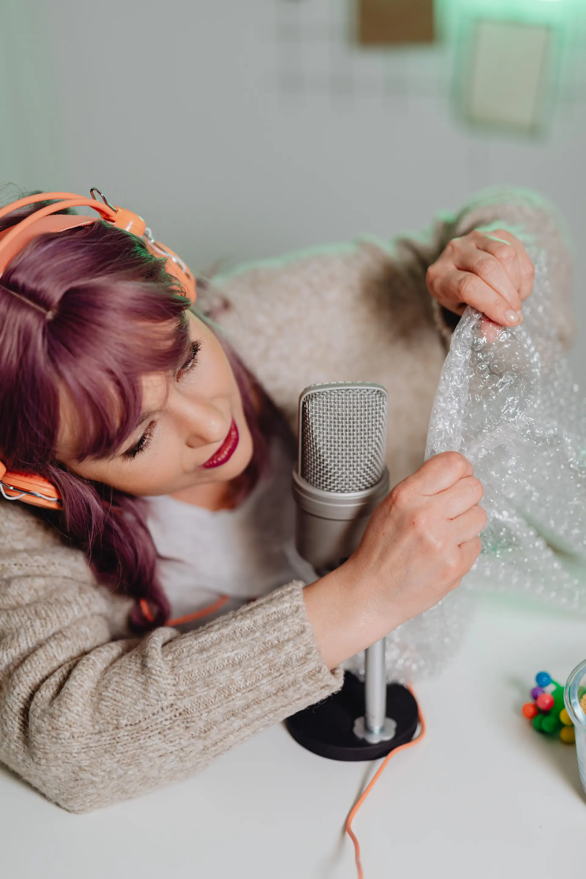 Audio-Aufnahme mit Spezialmikrofon